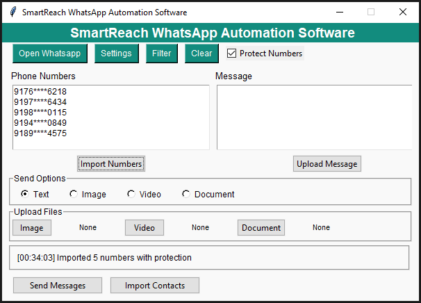 SmartReach WhatsApp Automation Software (Lifetime validity)